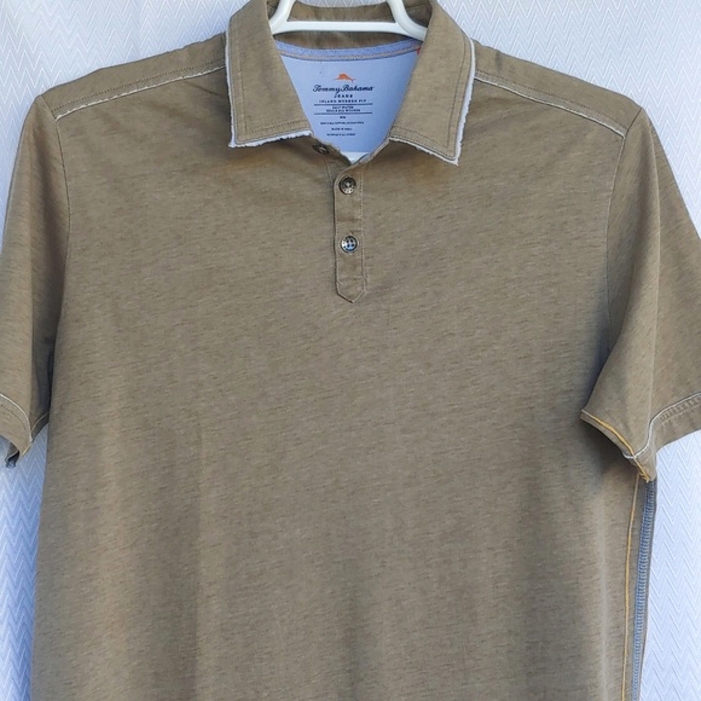 Tommy Bahama Island Modern Fit Polo Shirt Men's Medium in Sage Green